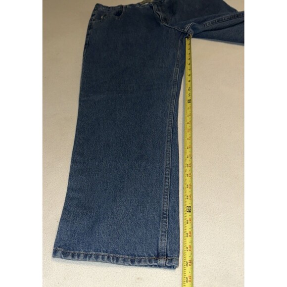 L.L. Bean Men's Comfort Waist Jeans 36x28 Blue Denim Classic Straight Leg - Picture 10 of 13